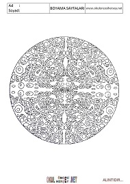 Mandala boyama sayfaları